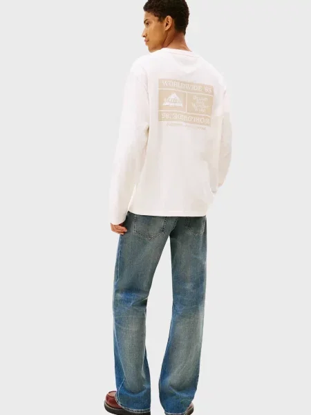 Лонгслив Tommy Jeans белый