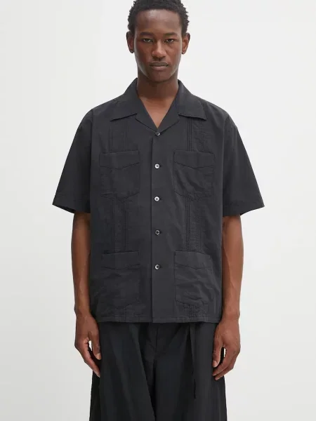 NEIGHBORHOOD cămașă din guayabera shirt ss regular negru