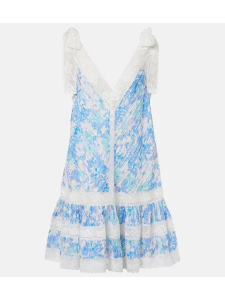 Rochie Zimmermann cu model floral albastru