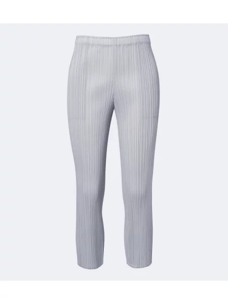 Decupat pantaloni Pleats Please Issey Miyake gri