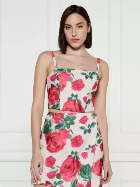 Guess Felső Színes Regular Fit rózsaszín