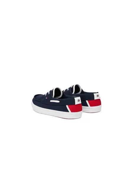 Tommy Hilfiger Teniszcipő Th Boat Vulc Sneaker Canvas Sötétkék