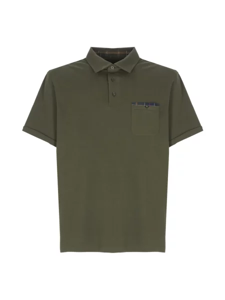 Koszulka polo Barbour zielona