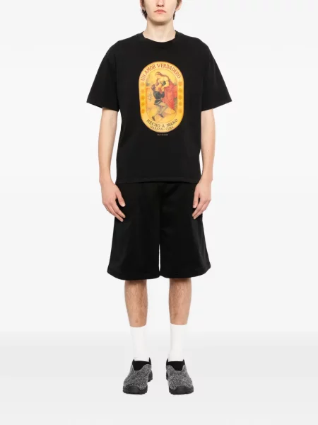 Tricou Melt cu decolteu în U negru