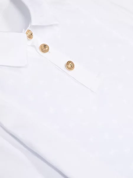 Koszulka polo dziecięca Balmain biała