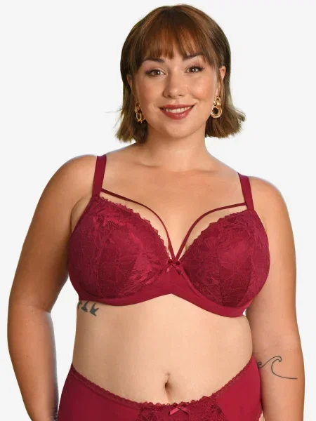 SugarShape Sutien Vienna bordeaux roșu