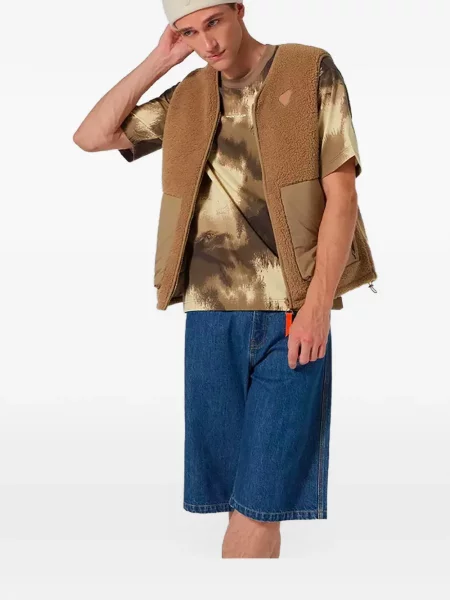 Fleece αναστρεπτός γιλέκο Gertrude καφέ