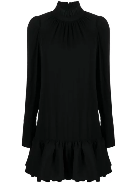 Rochie mini Paco Rabanne scurtă de costum negru