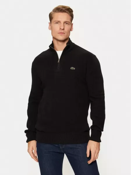Lacoste Pulover Negru