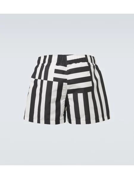 Slip de baie Versace cu dungi negru