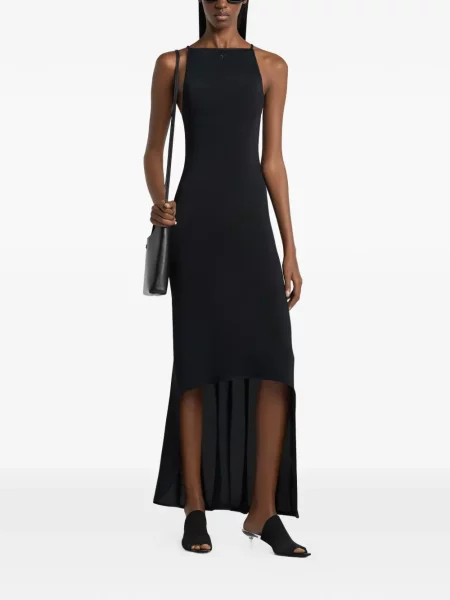 Rochie Courreges cu gât halter de costum negru