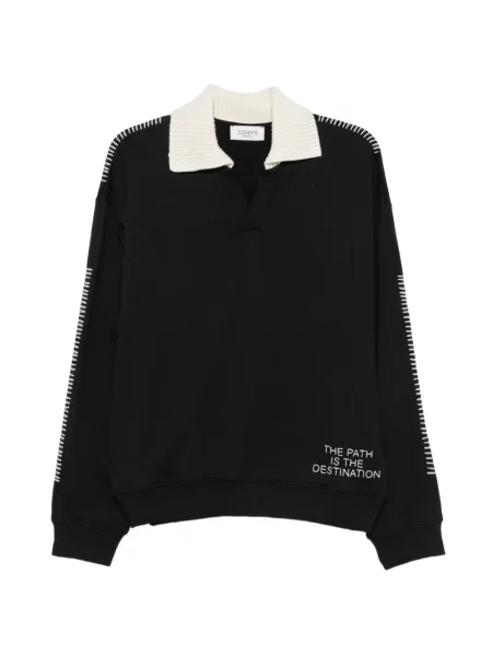 Hanorac Laneus cu broderie negru