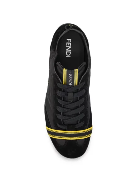 Sneakers Fendi σουέντ κρουαζέ μαύρο