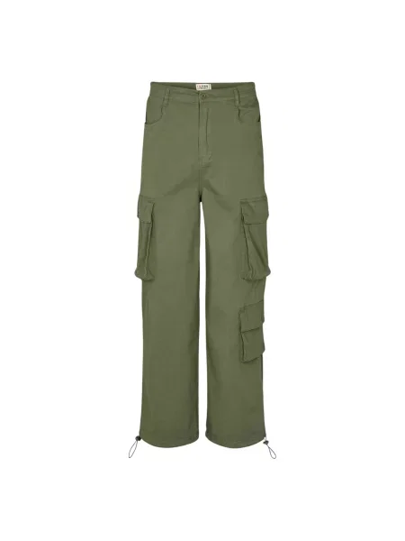 Denim Project Kalhoty DPWLoose zelená