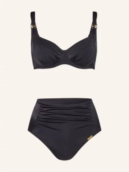 Charmline Bikini Z Fiszbinami Uni schwarz czarny