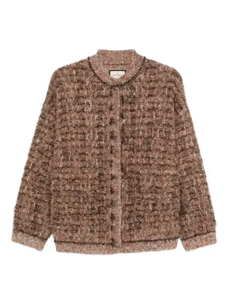 Kardigan Bruno Manetti brązowy