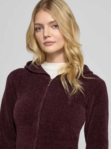Bluza rozpinana z kapturem model MAYA KNIT HOODIE' Juicy Couture
