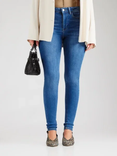VILA Jeans VISARAH denim albastru