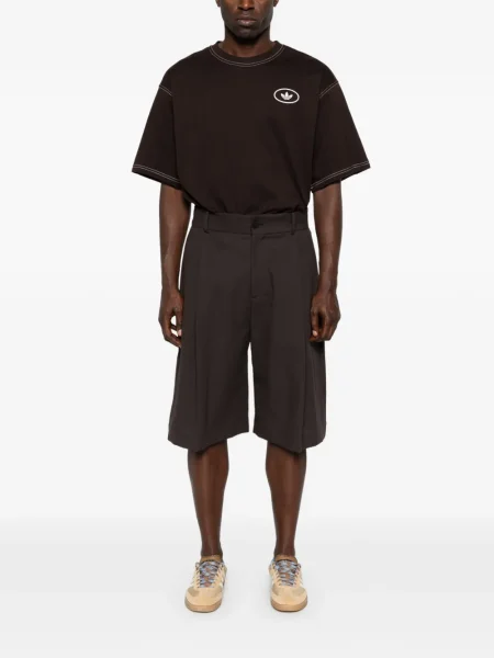 Tricou Adidas cu dungi lung maro