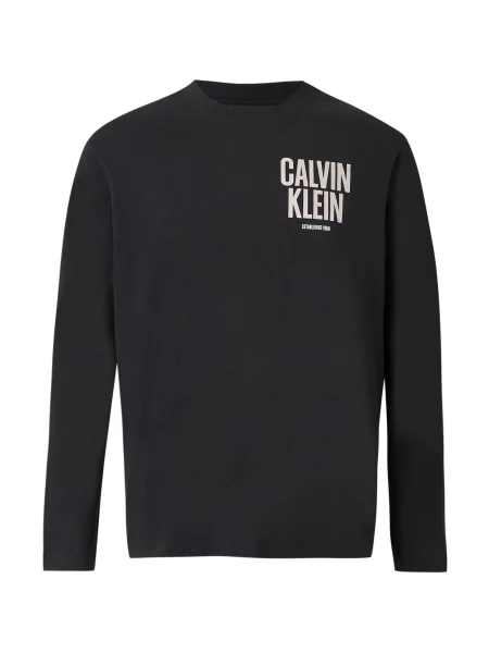 Calvin Klein Jeans Tricou gri deschis / negru alb