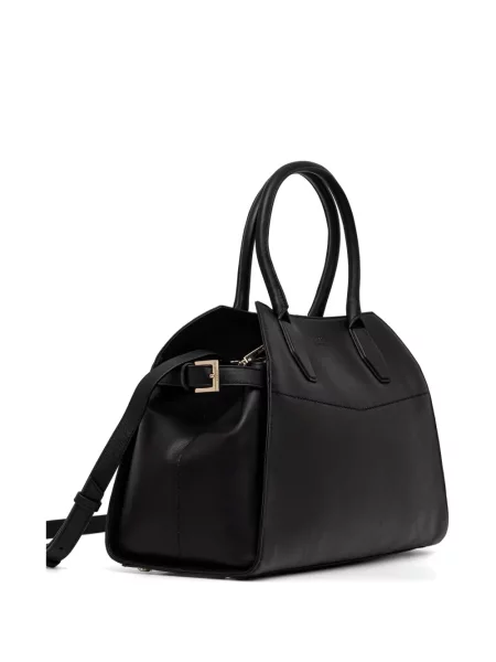 Шопинг чанта Guess с автограф черно