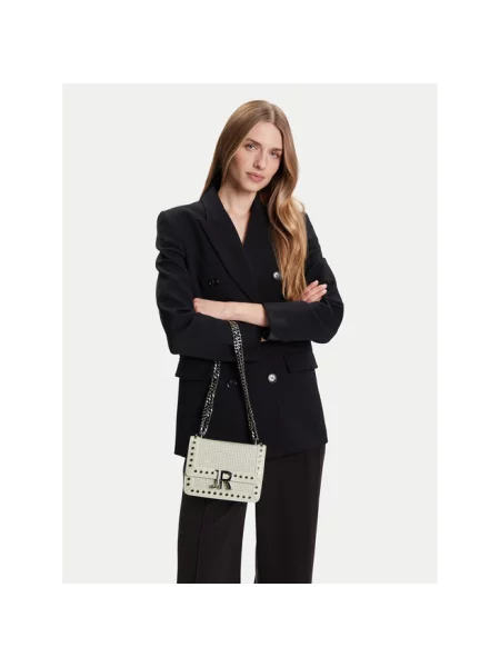 Richmond Torebki Kobieta ONE SIZE torba na ramię z srebrnymi detalami biały