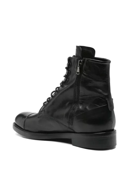 Botine Leqarant cu șireturi din dantelă negru