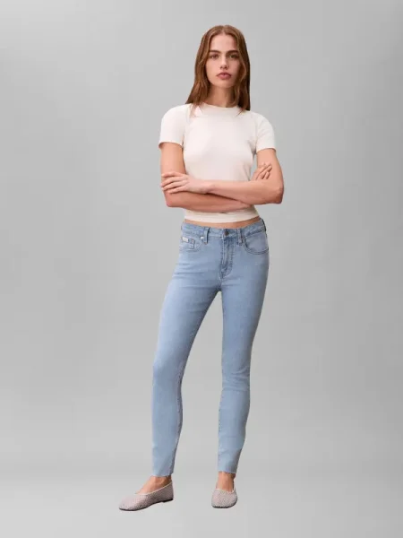 Calvin Klein Jeans Blugi ROBINS EGG | Skinny fit | mid rise albastru