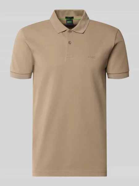 Koszulka polo o kroju regular fit z czystej bawełny model PIO 1' Boss Green