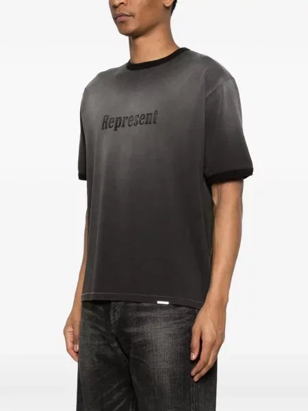 Tricou Represent cu autograf gri