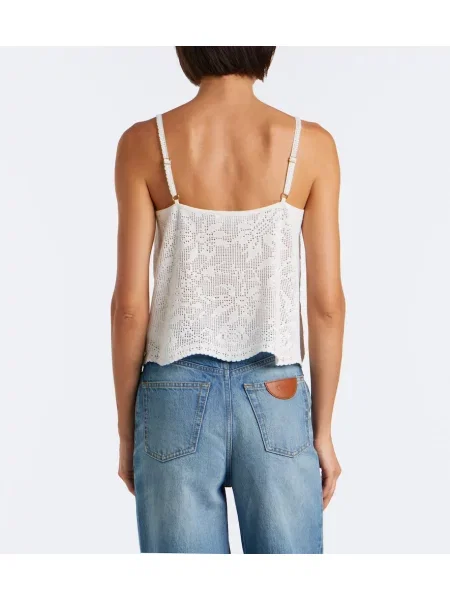 Top Chloé alb