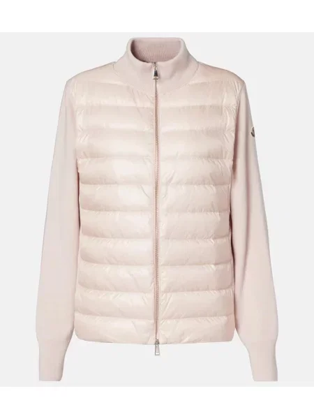 Cardigan Moncler de lână roz