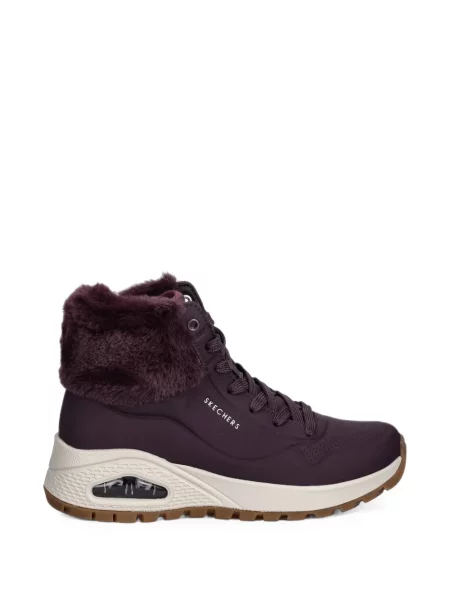 Garnitură de blană cizme scurte Skechers cu blană violet
