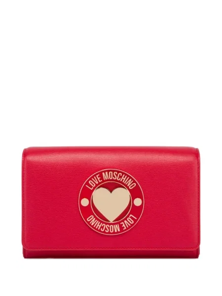 Colier Love Moschino cu motiv cu inimi roz