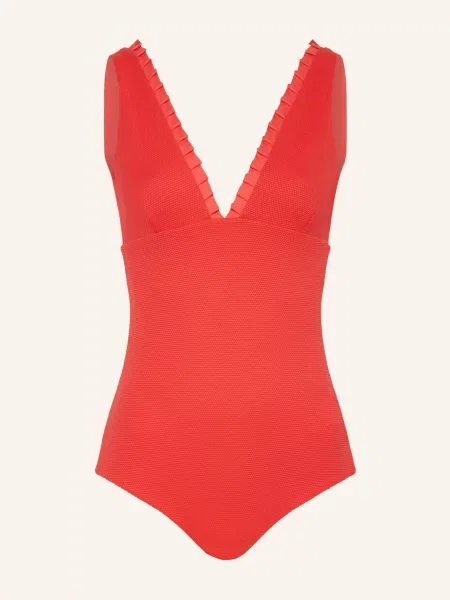 Mymarini Tvarující Plavky Swimsuit No. 2 S Uv Ochranou červená