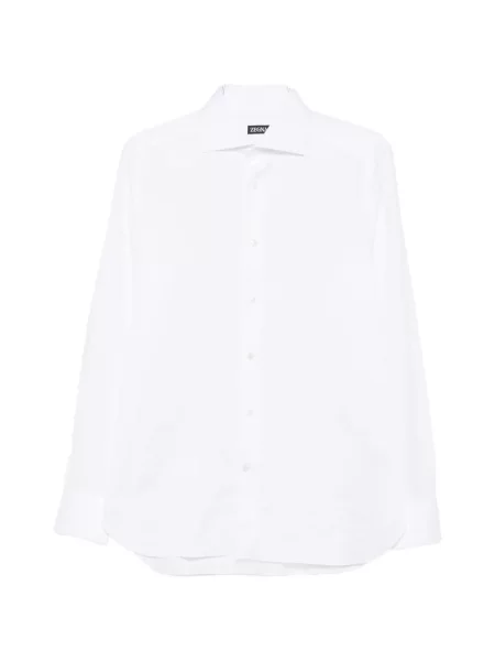 Gulerat cămașă Zegna alb