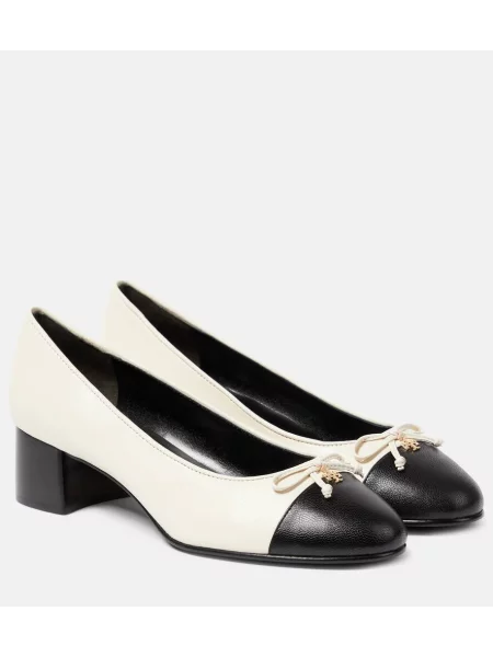 Șapcă Tory Burch din piele