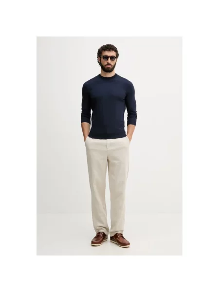 Guess sweter z wiskozą KADIR niebieski