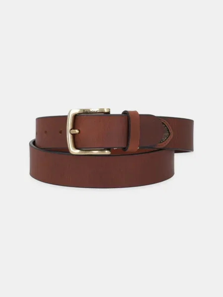 Barbour curea de piele barbati maro