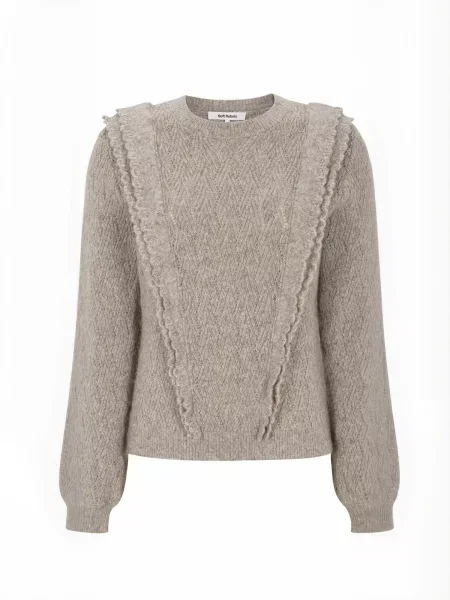 Soft Rebels Pulover SRStory amestecat bej