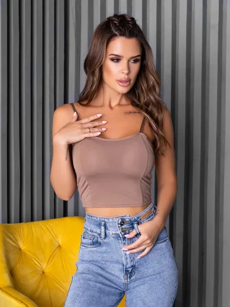 Топ ISSA Plus коричневий