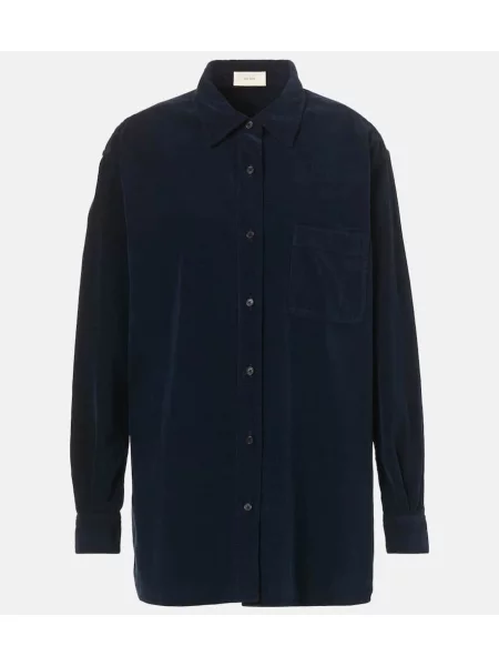 Top The Row sztruksowy niebieski