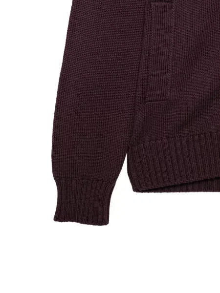 Cardigan Zanone de lână violet