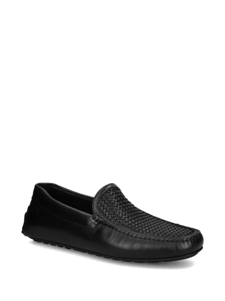 Pantofi loafer Boss din piele negru