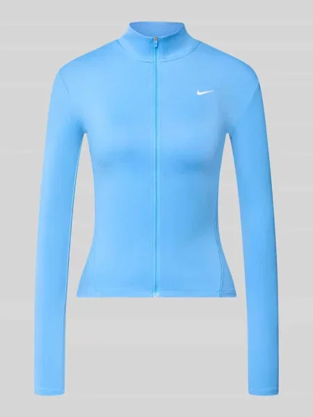 Kurtka treningowa o kroju slim fit ze stójką model One Fitted' Nike niebieska