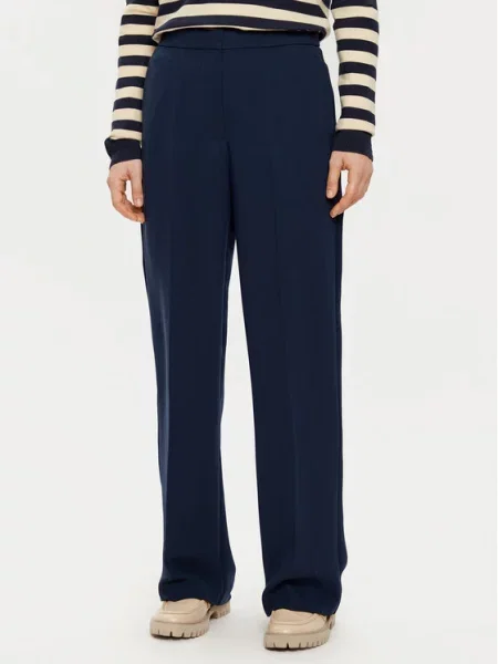 Tommy Hilfiger Kalhoty z materiálu Tmavomodrá
