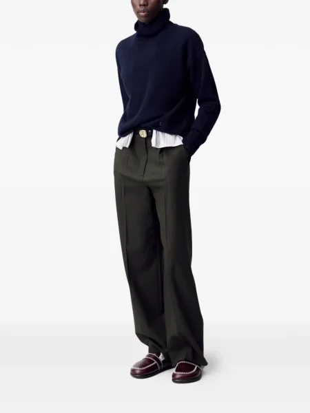 Spodnie Claudie Pierlot plisowane zielone