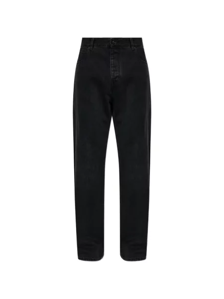 Blugi cu picior larg Balmain cu autograf negru