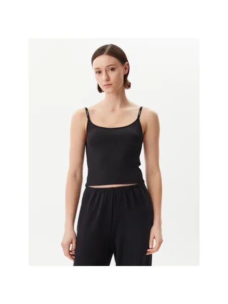 Calvin Klein Jeans Felső Logo Slim Fit fekete