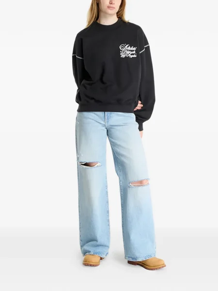 Hanorac cu glugă Adidas cu imagine din piele cu dungi negru